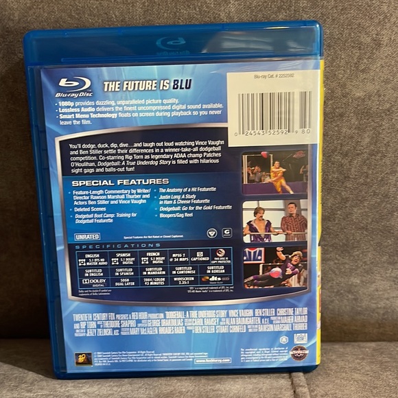 Dodgeball blue Ray Dvd (unrated) - Picture 2 of 3